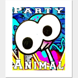 party Animal Emu Graffiti Art 7 Posters and Art